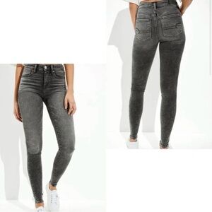 American Eagle High Rise Acid Wash Skinny Jean